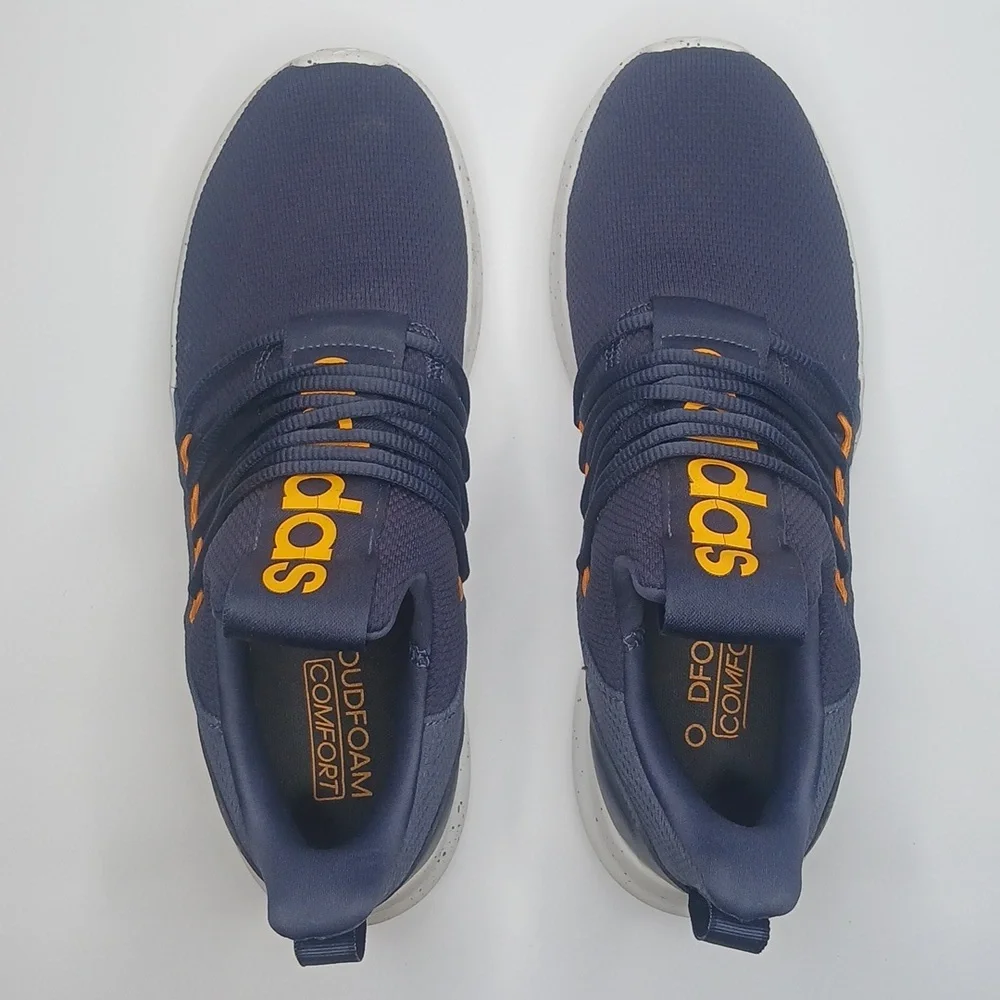 ADIDAS men's lite racer adapt 7.0 sneaker in ink/shadow navy/crew‎ orange